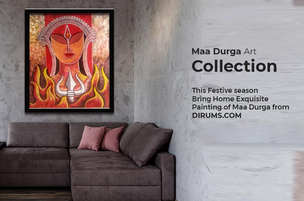 Collection of Beautiful paintings of Maa Durga